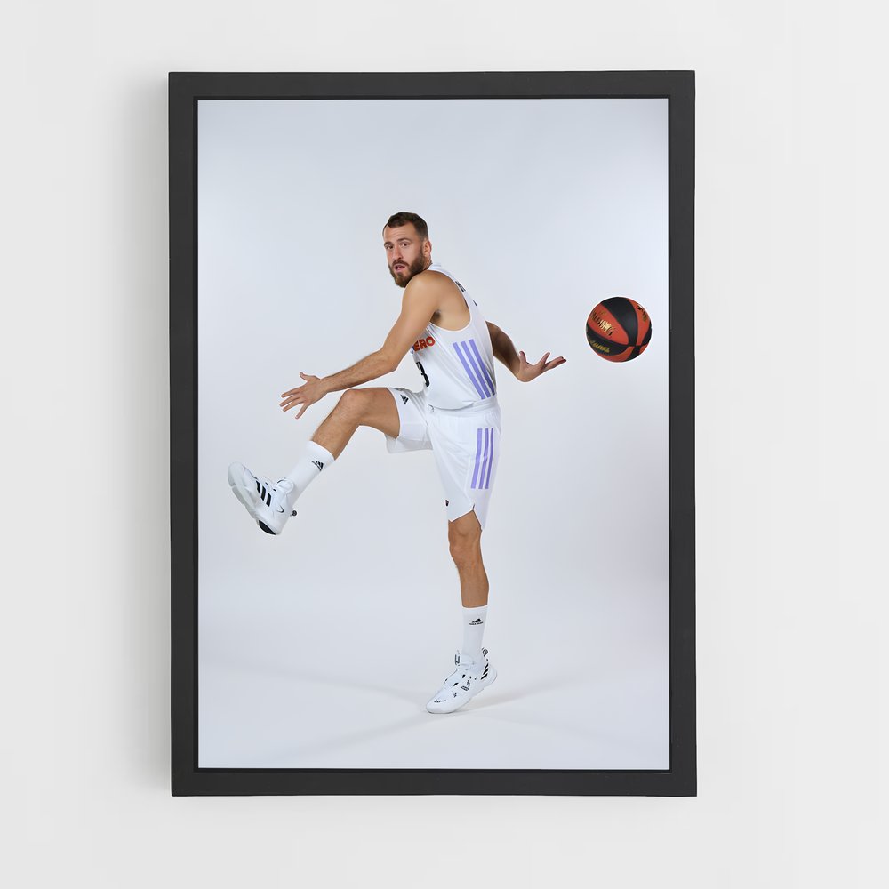 Poster Sergio Rodriguez – affiche Basketball (vue 2)